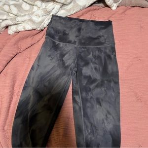 Lululemon grey tye dye leggings